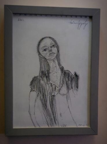 EDEL (A5 pencil & charcoal portrait)